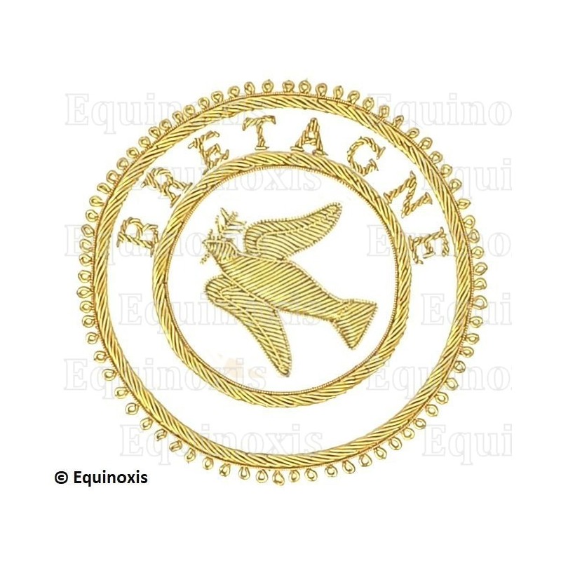 Badge / Macaron GLNF – Grande tenue provinciale – Grand Expert – Bretagne – Brodé main